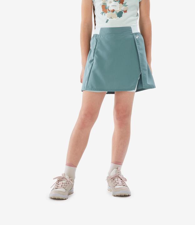 Actual product image Quechua Hosenrock Kinder Wandern - MH100 grün