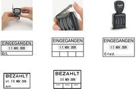 Produktbild Trodat Datumstempel 2910/L "EINGEGANGEN" + 4 Felder