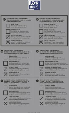 Immagine prodotto Oxford Essentials Task Manager (Speciale, Righe, Copertina morbida)