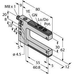 Turck Barriera fotoelettrica a forcella SLM30N6Q, Modulo elettronico