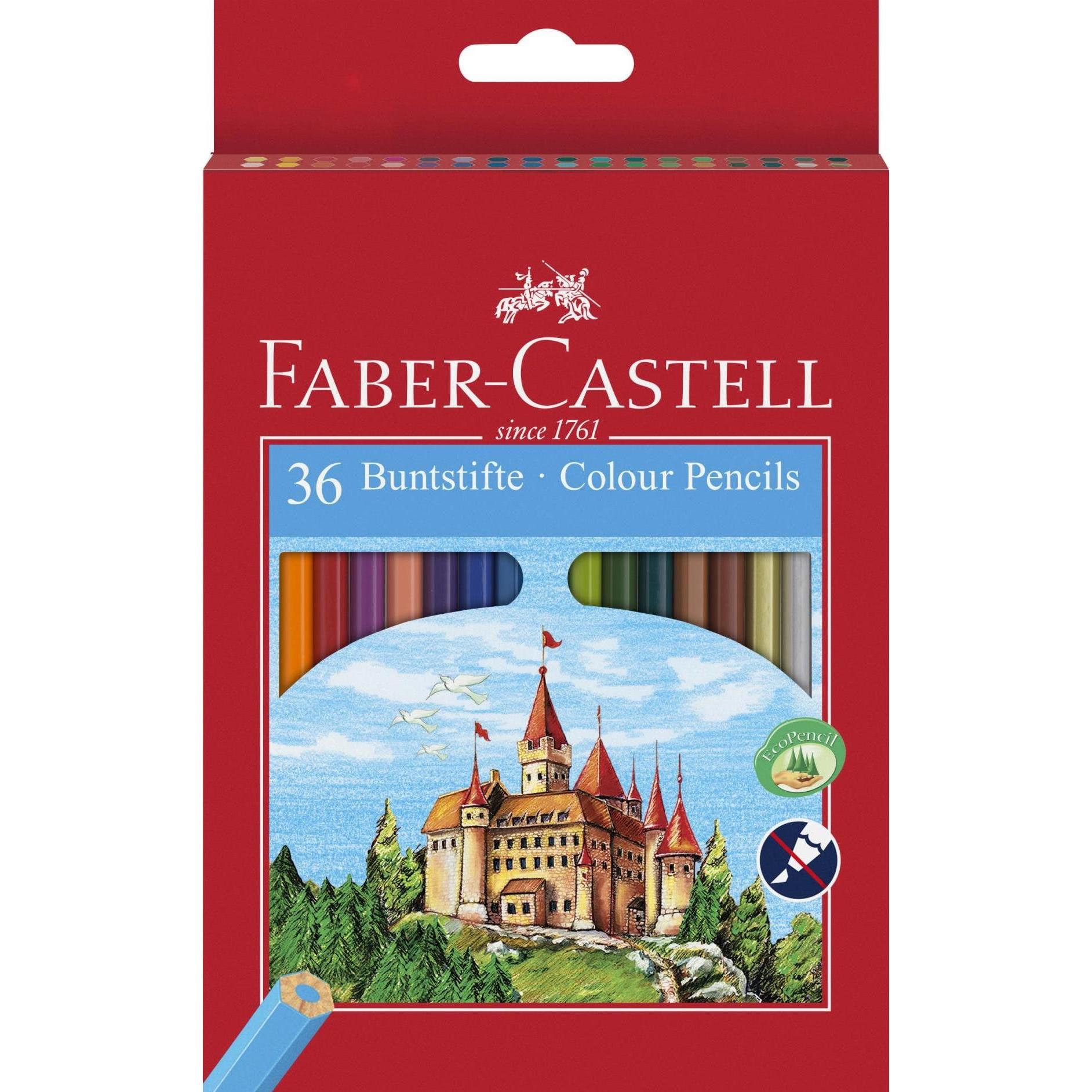 Faber-Castell, Malstifte, Castle (Mehrfarbig, 36 x)