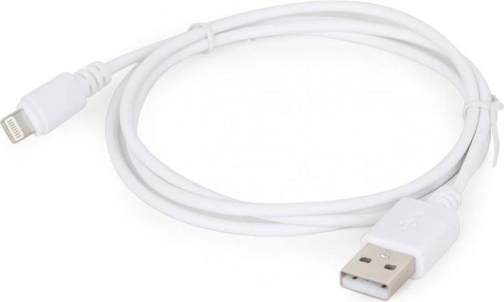 Actual product image Gembird CC-USB2-AMLM-2M-W - 2 m - Lightning - USB A - Male - Male - White (2 m, USB 2.0)