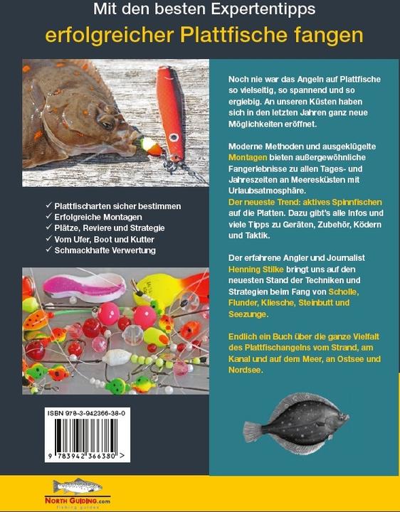 Immagine prodotto Plattfische angeln in der Brandung, vom Boot und Kutter (Tedesco, Henning Stilke, 2024)