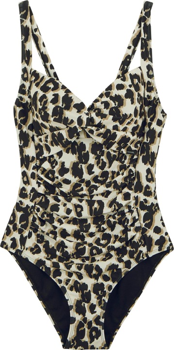 Actual product image Regatta Womens/Ladies Sakari Leopard Print Tummy Control One Piece Swimsuit (40 D)