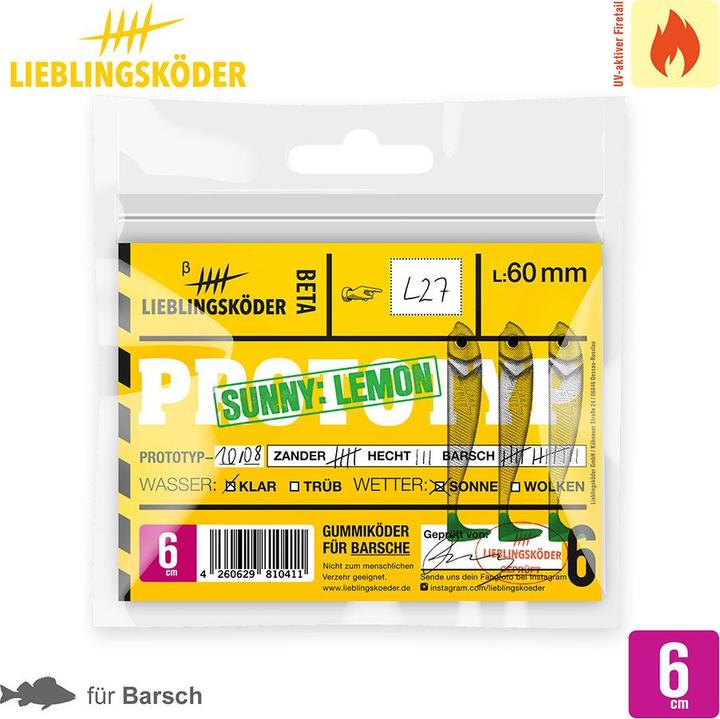 Image du produit Lieblingsköder Sunny Lemon (15 cm)