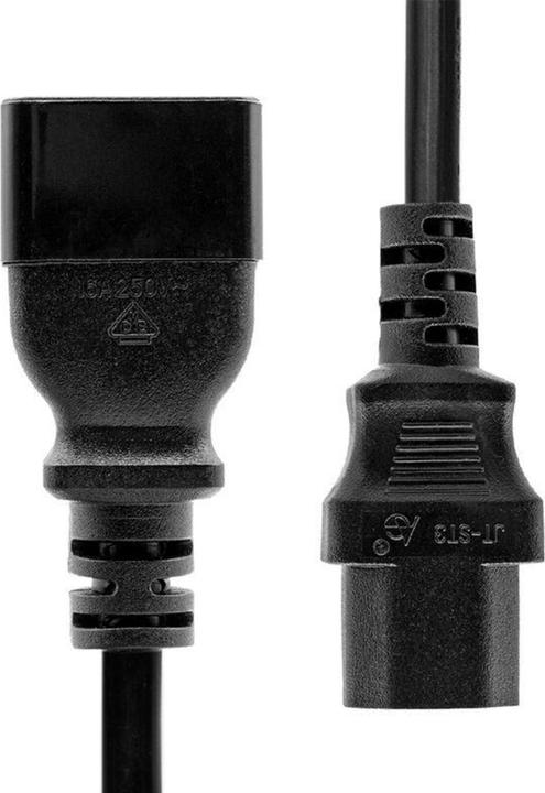 Actual product image ProXtend PC-C13C14-0005 Power cable black 0.5 m C13 coupler C14 coupler (0.50 m)
