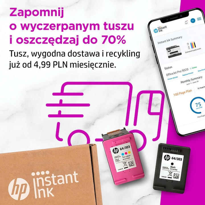 Produktbild HP DeskJet 2720e (Tintenpatrone, Farbe)