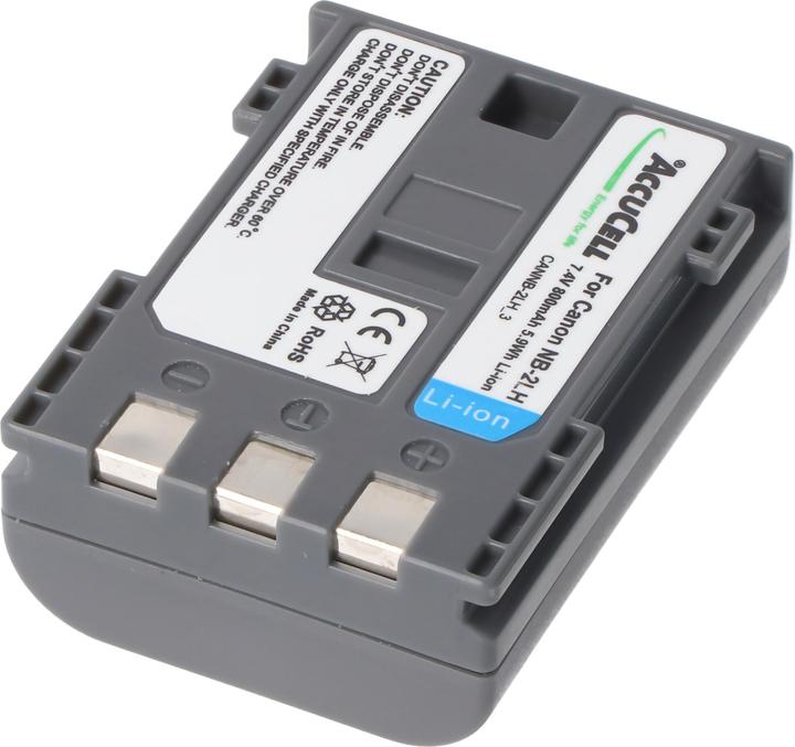 Produktbild AccuCell Akku passend für Canon NB-2LH, NB-2L Li-Ion, 800mah (Kamera Akku)