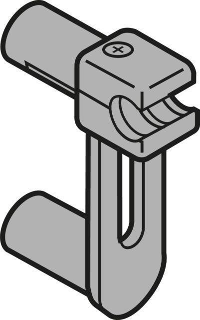 Blum ORGA-LINE Querreling-Aufnahme für zwei Relingstangen