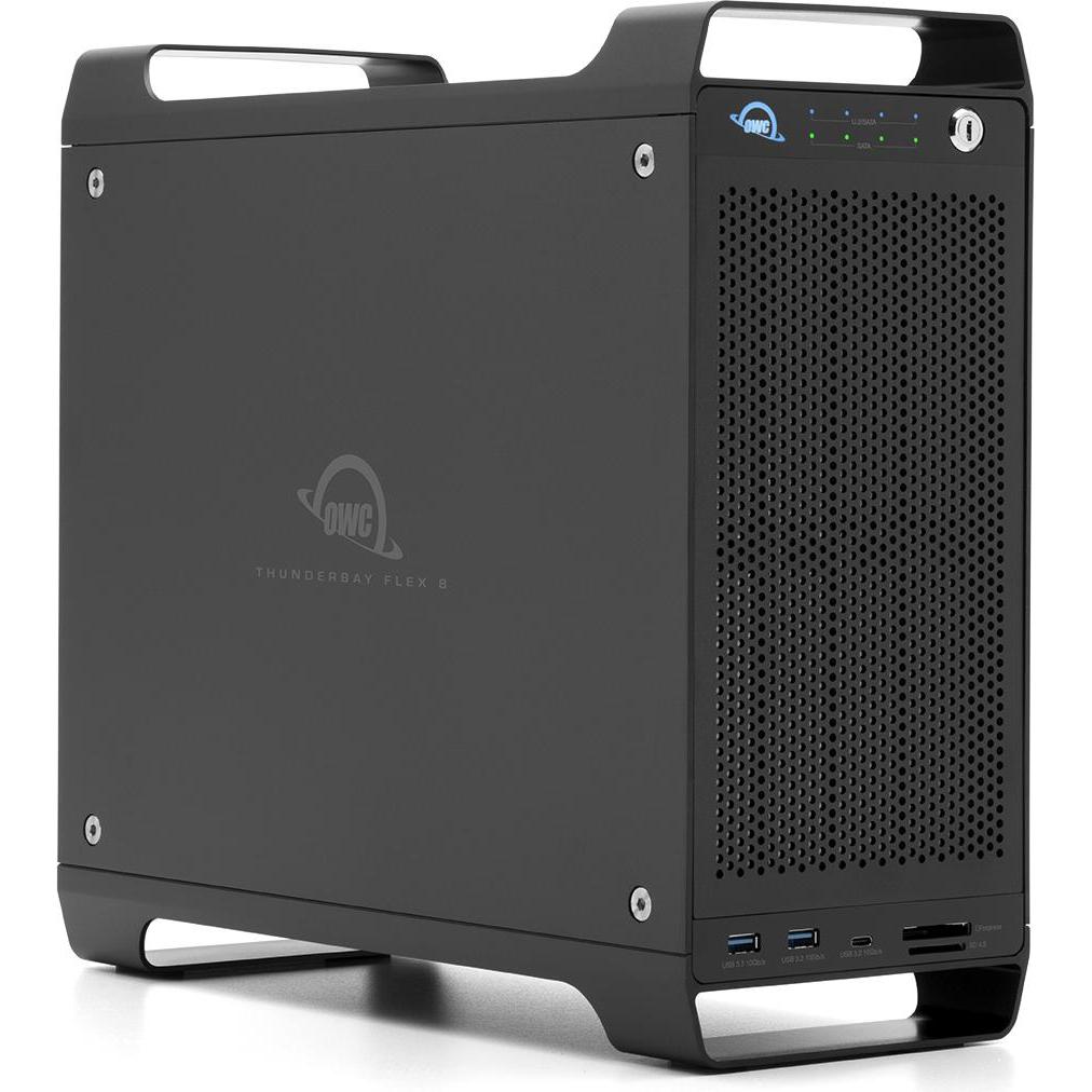 OWC ThunderBay Flex 8 (SATA, PCI-Express), Festplattengehäuse, Schwarz