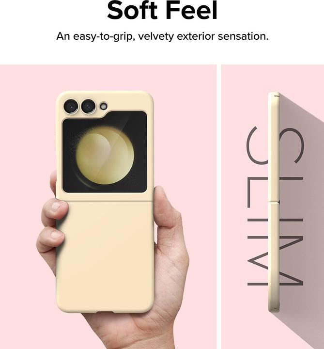 Produktbild Ringke Case for Galaxy Z Flip 5 SLIM VANILLA (Samsung Galaxy Z Flip5)
