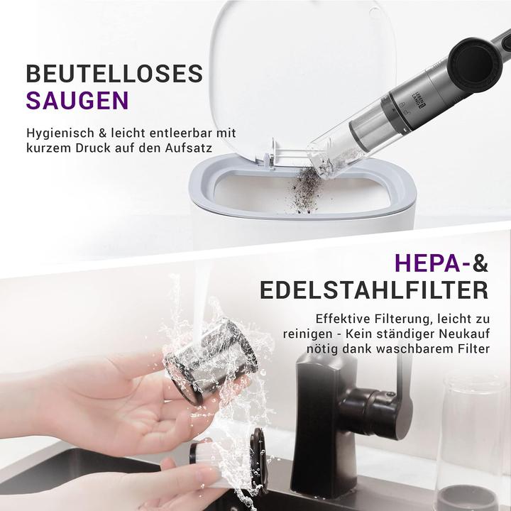 Produktbild Lebenlang Kabelloser Akkustaubsauger mit Ladehalterung