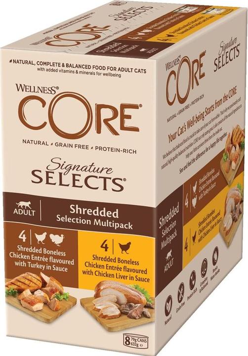 Produktbild Core Wellness Signature Selects Shredded Selection Multipack (8 Stk., 79 g)