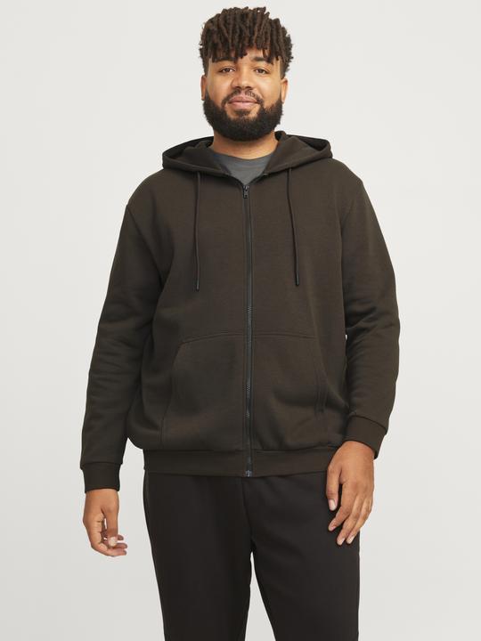 Actual product image Jack & Jones Jjebradley Sweat Zip Hood Noos Pls (6XL)