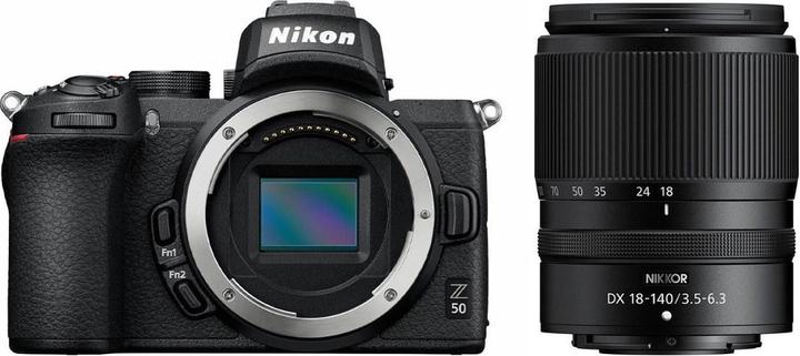 Nikon Z50 Kit (18 - 140 mm, 20.90 Mpx, APS-C / DX)