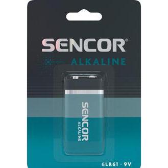 Sencor Einmal alkalisch Batterie 9V, 1-pack (1 pz.), Batterie + pile