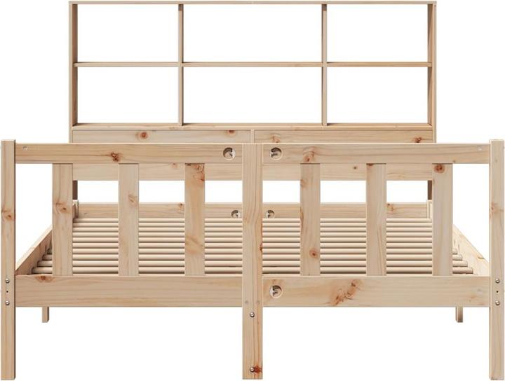 Image du produit vidaXL Lit en bois massif Lit double Cadre de lit 180x200cm en pin (180 x 200 cm)