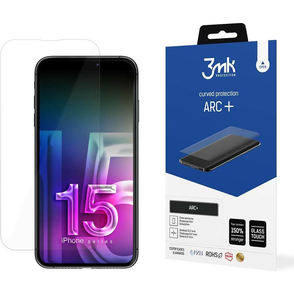 Thumbnail - 3MK Schutzfolie ARC+ für iPhone 15 Pro Max 6,7" (1 Stück, Apple iPhone 15 Pro Max), Smartphone Schutzfolie