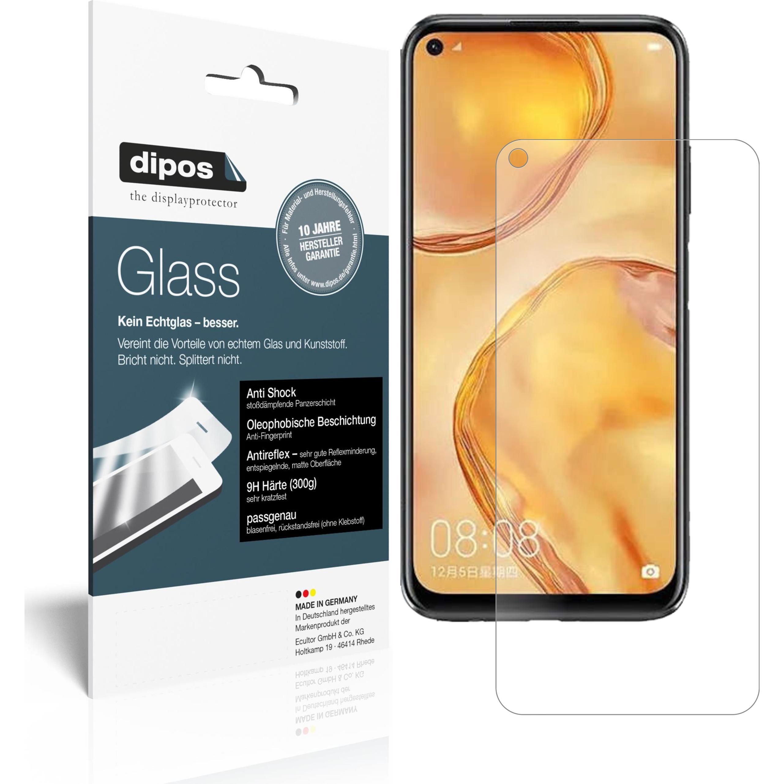 Dipos Displayschutz Anti-Shock (2 Stück, Huawei P40 Lite), Smartphone Schutzfolie, Transparent
