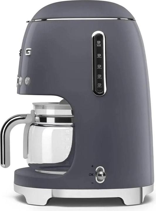 Productafbeelding Smeg DCF02GREU 50's stijl, 10 kopjes, LED-display, leigrijs
