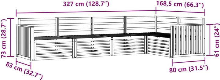 Produktbild vidaXL Outdoor-Sofa
