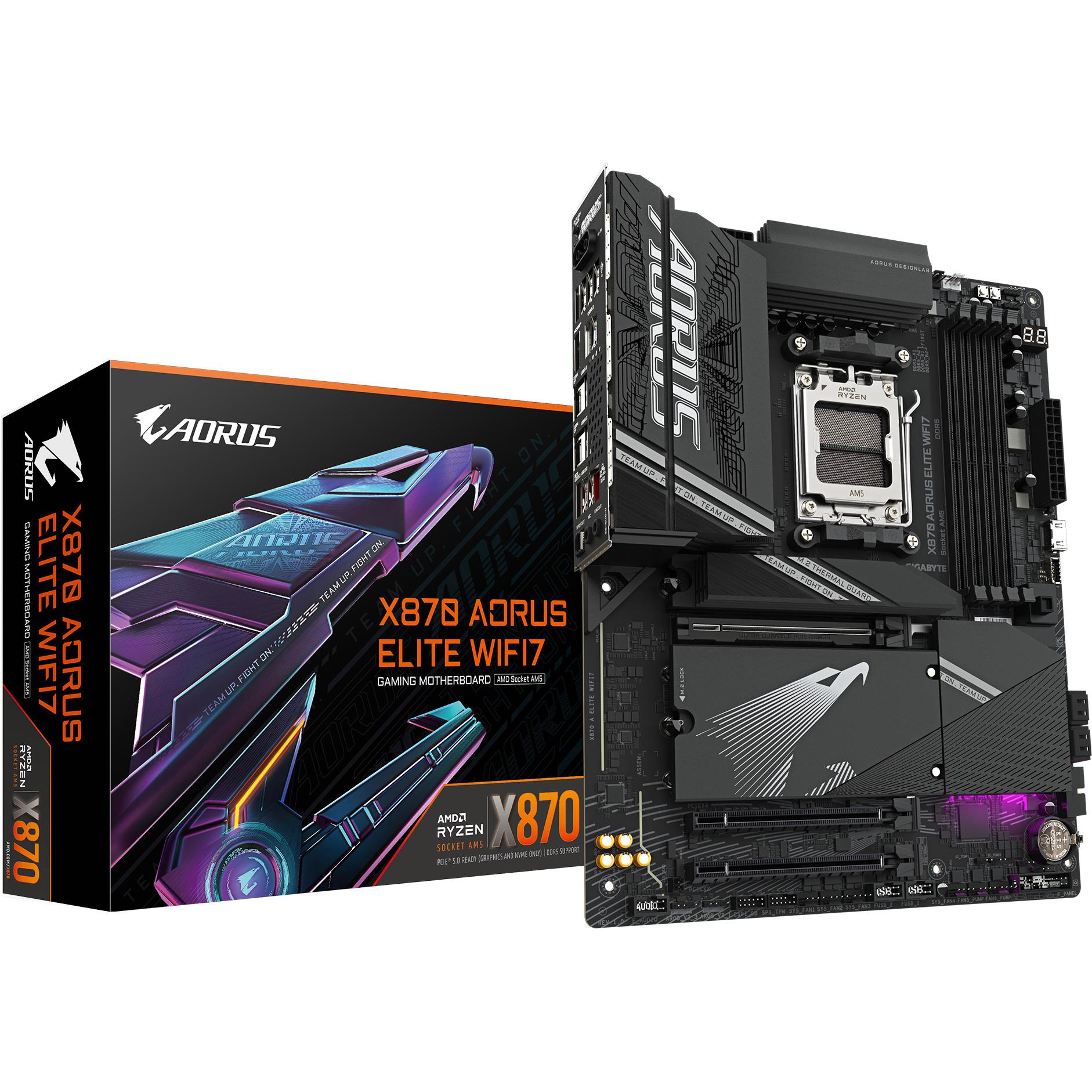 Gigabyte X870 AORUS ELITE WIFI7 (AM5, AMD X870, ATX), Mainboard