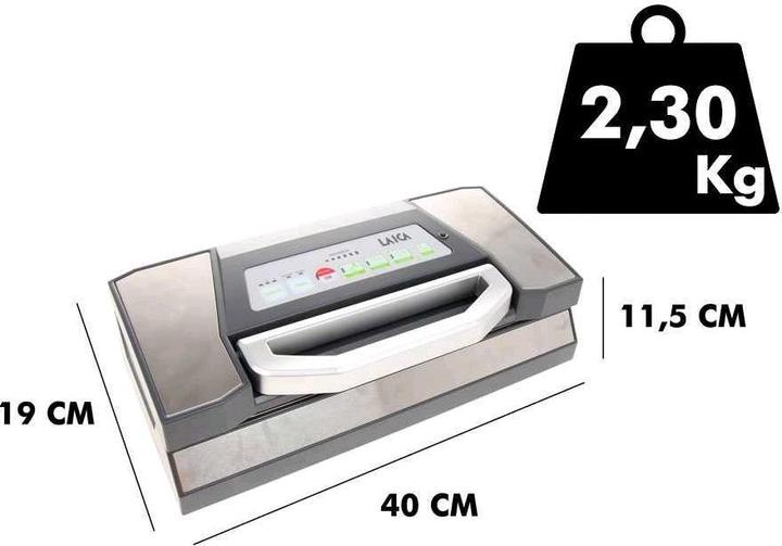 Image du produit Laica MACHINE À VIDE VT3225 18L/MIN. NOIR ET ARGENT