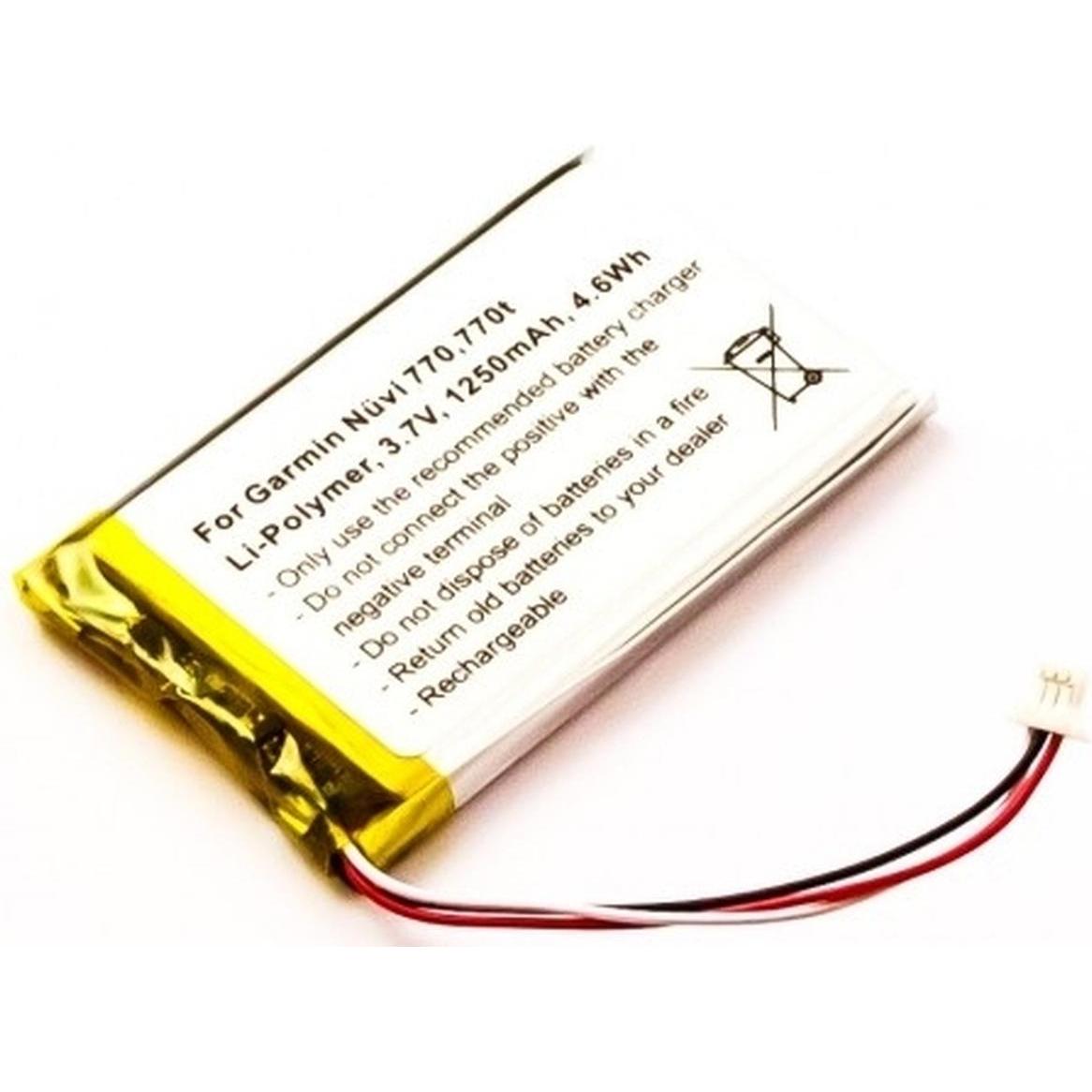 AGI, Fahrzeug Navigation Zubehör, Akku kompatibel mit Garmin 010-00657-06 - Akku - 1.250 mAh