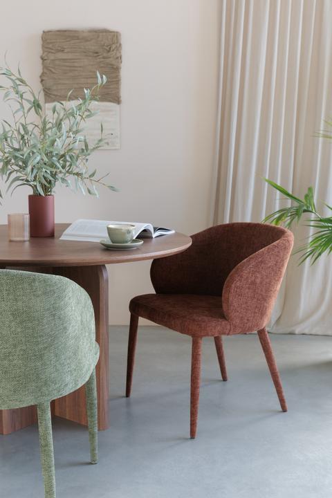 Image du produit White Label Living Dining Table Laurent Walnut (120 x 75 cm)