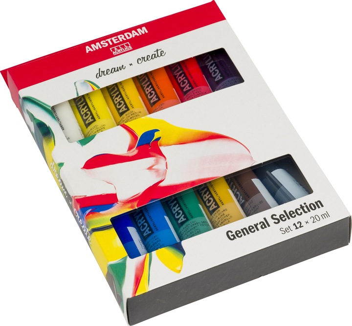 Produktbild Amsterdam Acrylfarbe Starter Set (Mehrfarbig, 20 ml)