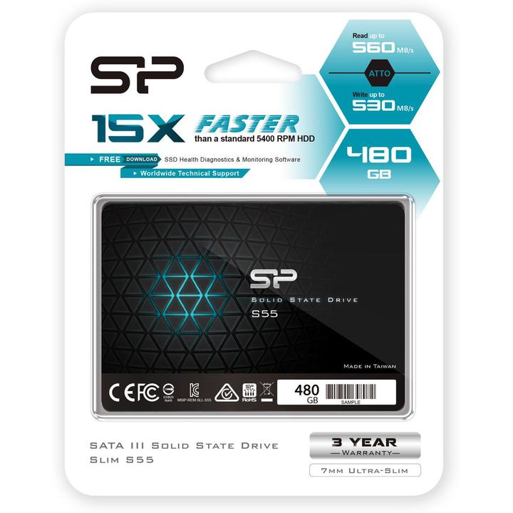 Actual product image Silicon Power Slim S55 (480 GB, 2.5")