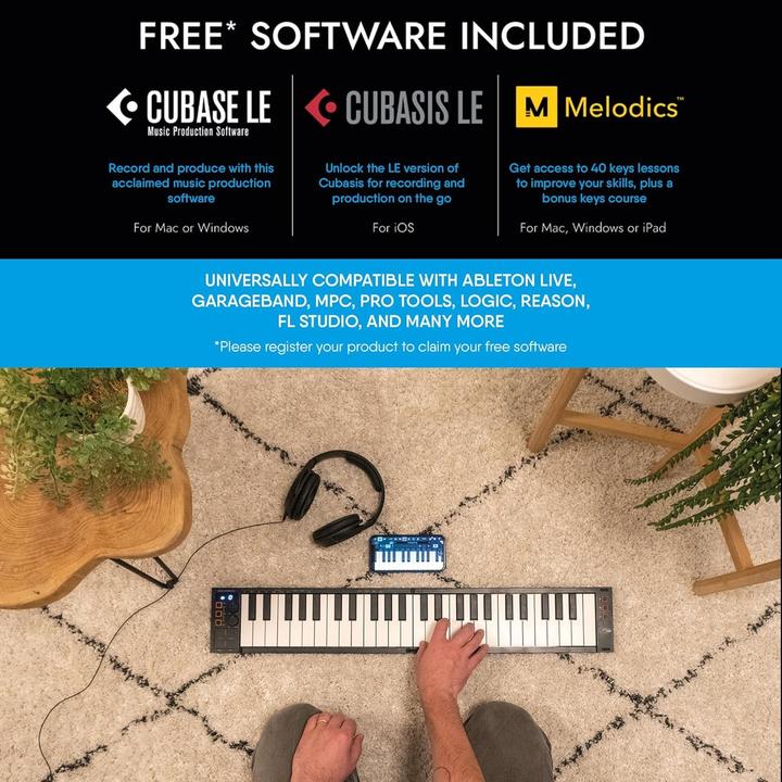 Actual product image Carry-On Folding Midi Controller 25 - Black (Keyboards)