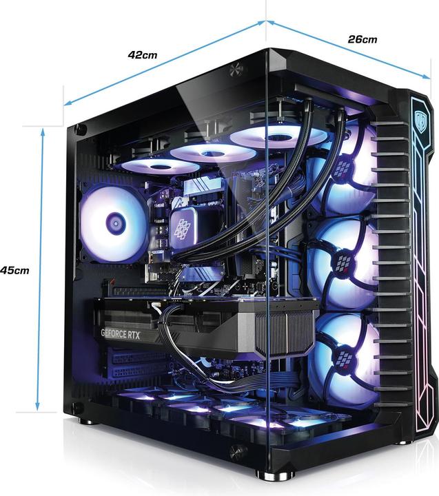 Produktbild Kiebel Panorama XL IX (2000 GB, 32 GB, AMD Ryzen 9 9900X, GeForce RTX 5080)