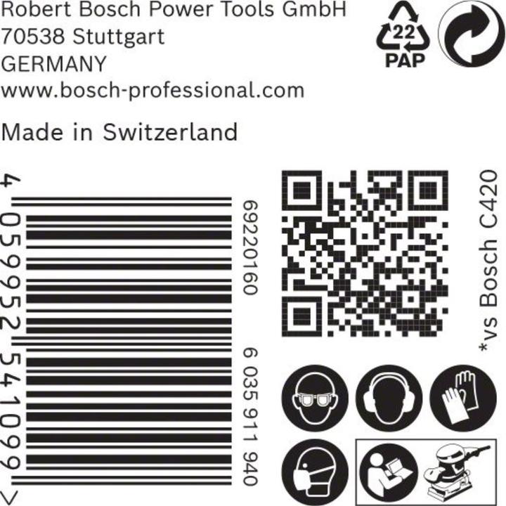 Actual product image Bosch Professional Zubehör EXPERT M480 Sanding net for orbital sanders, 115 x 230 mm, G 100, 50 pcs. (100)