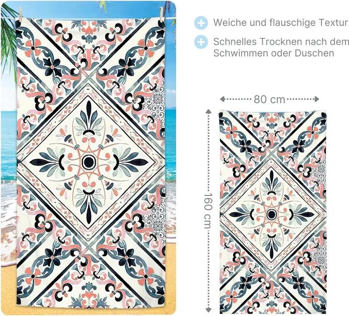 Image du produit Hermex Serviette de plage (160 x 80 cm)