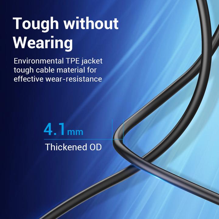 Produktbild Vention USB 2.0 C Male to B Male 2A Cable 2M Black (2 m, USB 2.0)