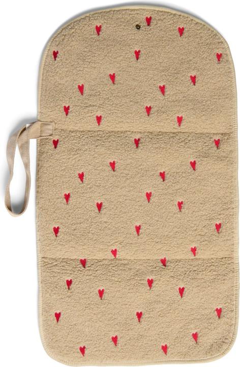 Produktbild Studio Noos Ecru Teddy Hearts Wickelunterlage