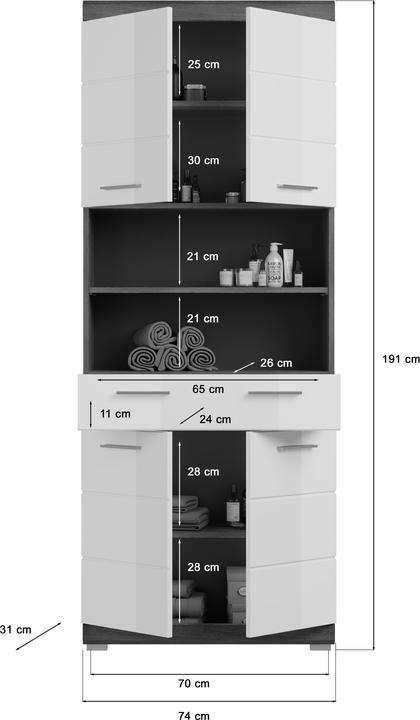 Actual product image Xonox Home Scout (74 x 31 x 191 cm)
