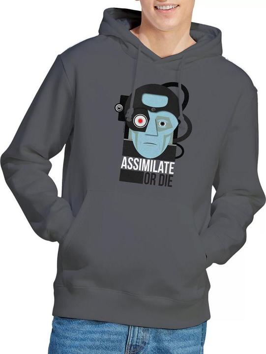 Produktbild Assimilate or Die Kapuzenpullover (S)