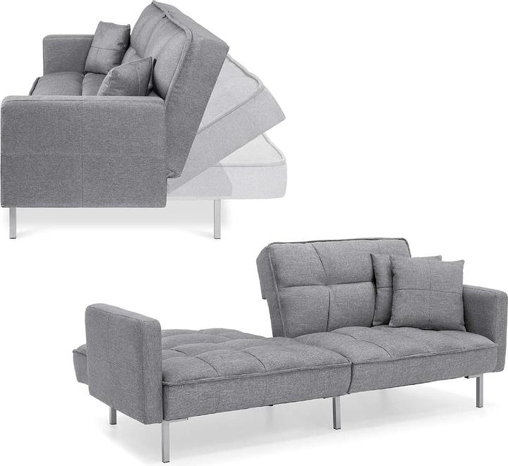 Produktbild HTI-Living Modernes Schlafsofa mit Leinenbezug Stil und Funktionalität in einem