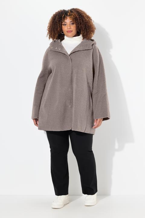 Actual product image Ulla Popken Teddy Fleece Hooded Jacket (42, 44)