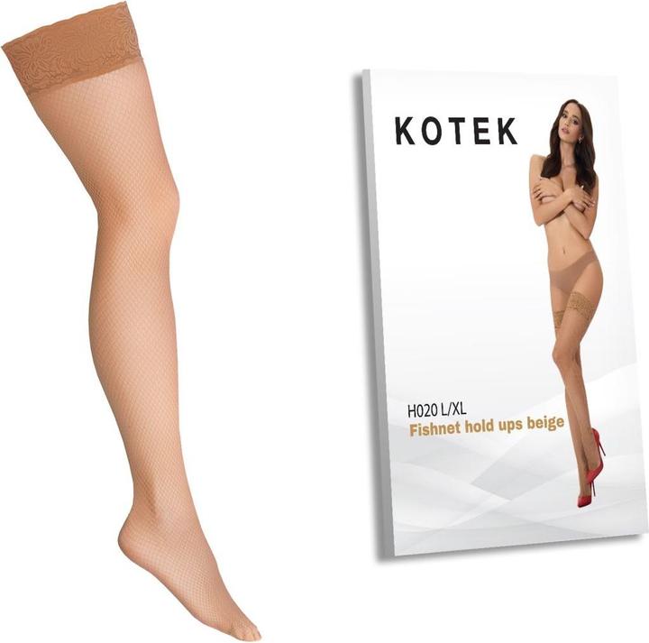 Actual product image Kotek H020 fishnet hold ups (L)