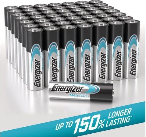 Actual product image Energizer Max Plus (50 pcs., AA, 2800 mAh)