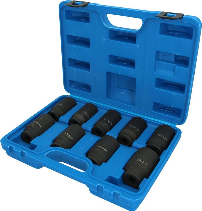 Actual product image Brilliant Tools Drive shaft socket set, 9 pcs.