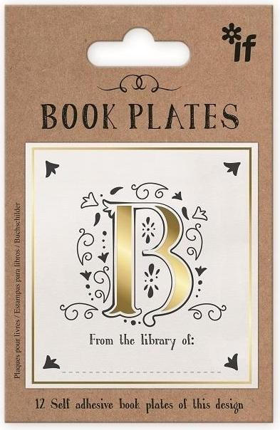 IF Exlibris - Satz Aufkleber - Buchstabe B