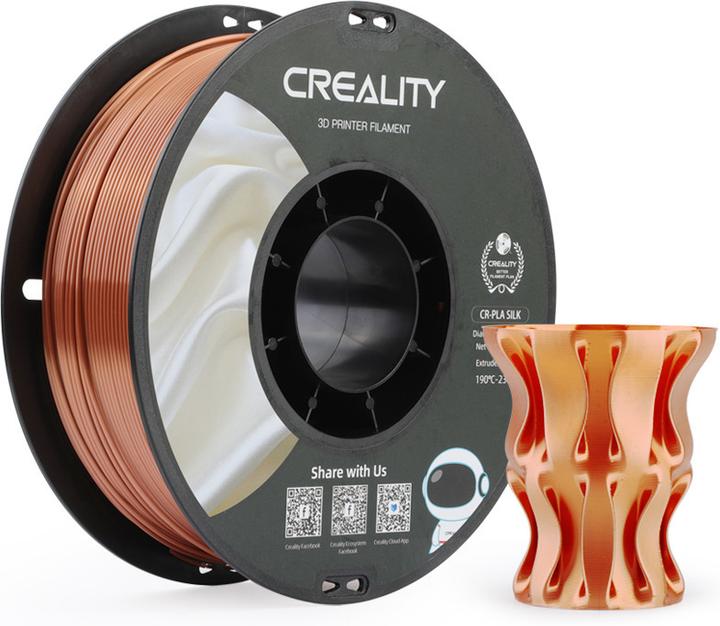 Creality Filament PLA Silk (PLA, 1.75 mm, 1000 g, Braun)