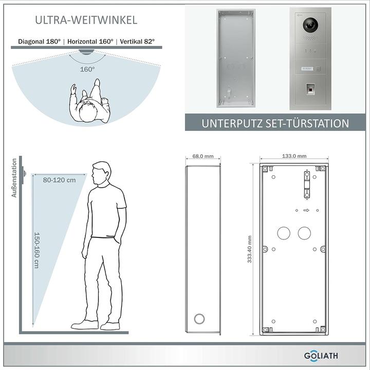 Image du produit Goliath Toys Interphone vidéo hybride Full-HD avec application et empreinte digitale