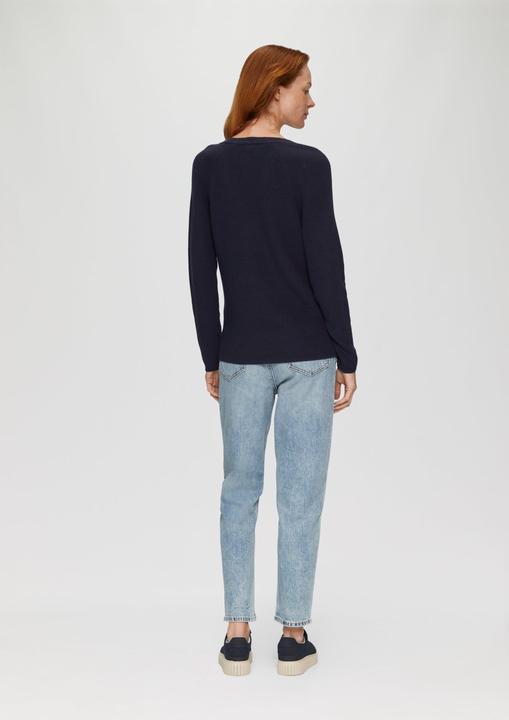 Produktbild s.Oliver Strickpullover Strickpullover mit V-Ausschnitt und Raglan-Ärmeln (34)