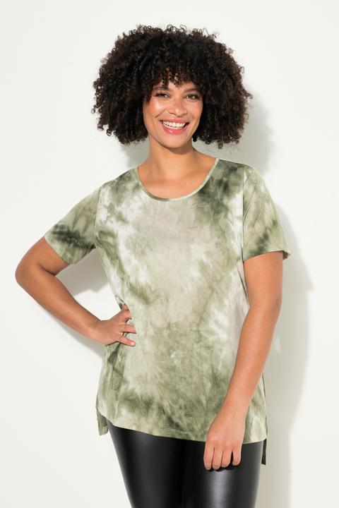 Immagine prodotto Angel of Style T-Shirt, längere A-Linie, Batik-Muster, Rundhals, Halbarm (42)