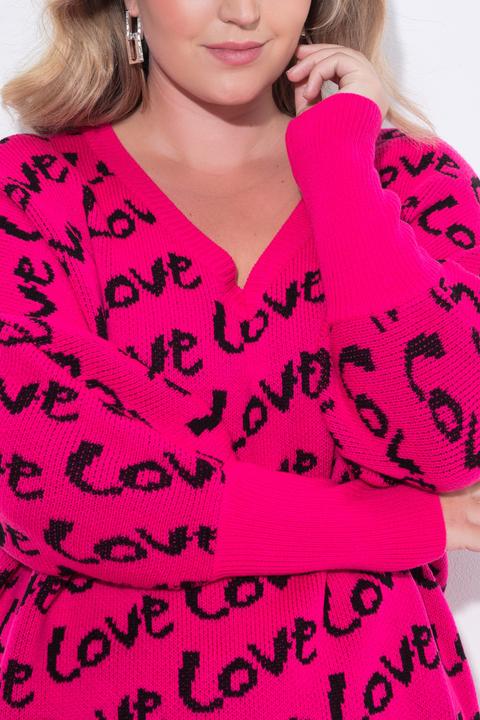 Image du produit Miamoda Pull coupe poncho, inscriptions LOVE (58)